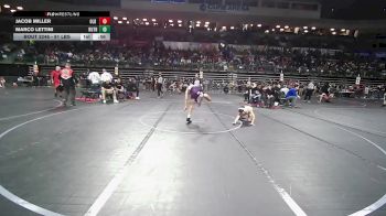 91 lbs Consi Of 16 #2 - Jacob Miller, Old Bridge vs Marco Lettini, Ruthless WC