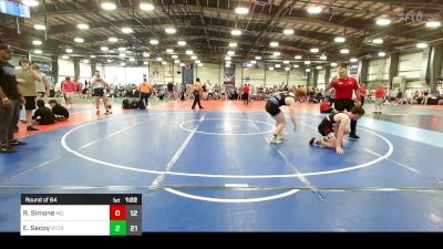160 lbs Round Of 64 - Rocco Simone, Mayo Quanchi vs Ethan Secoy, Storm Wrestling Center