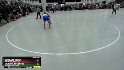 105 lbs Cons. Round 1 - Scarlett Reiter, Immortal Athletics WC vs Victoria Sifuentes, Gladiator Wrestling