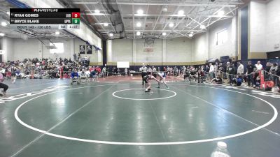 126 lbs Consi Of 8 #1 - Ryan Gomes, Ludlow vs Bryce Blake, Upper Cape Cod RVT School