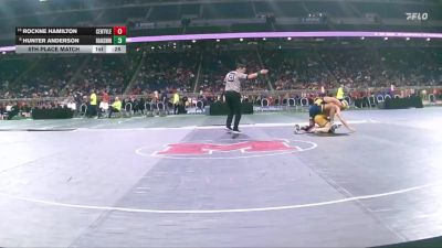 D4-138 lbs 5th Place Match - Hunter Anderson, Royal Oak Shrine Catholic vs Rockne Hamilton, Centreville