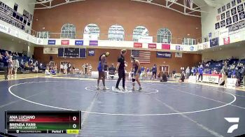 136 lbs Quarterfinal - Ana Luciano, King University vs Brenda Farr, Limestone University