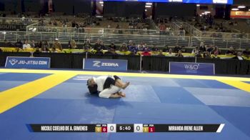 Miranda Irene Allen vs Nicole Coelho De A. Gimenes 2025 Pan Jiu Jitsu IBJJF Championship