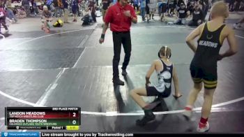 82 lbs 3rd Place Match - Landon Meadows, Top Notch Wrestling Club vs Braden Thompson, Colorado Outlaws Youth Wrestling