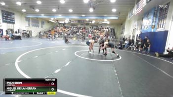 144 lbs Cons. Round 2 - Evan Sohn, Cerritos vs Miguel De La Herran, La Quinta