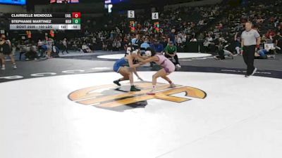 100 lbs Consi Of 16 #1 - Clairbelle Mendoza, Eagle Rock (LA) vs Stephanie Martinez, Highland (Bakersfield) (CS)
