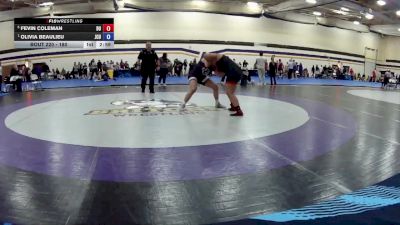 180 lbs Cons. Round 3 - Fevin Coleman, Davenport University vs Olivia Beaulieu, John Carroll University