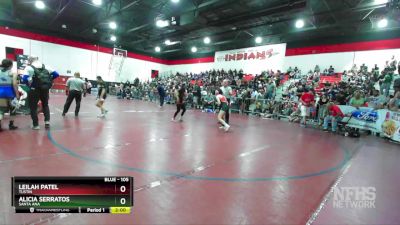 105 lbs Semifinal - Leilah Patel, Tustin vs Alicia Serratos, Santa Ana