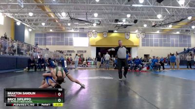 132 lbs Cons. Semi - Braxton Sandlin, Saltillo vs Brice DiFilippo, St. Patrick`s High School