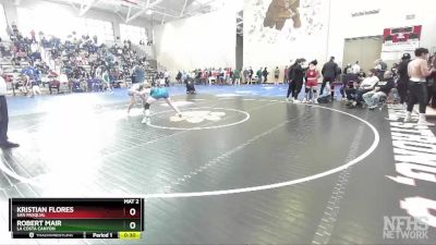 154 Boys Cons. Round 2 - Kristian Flores, San Pasqual vs Robert Mair, La Costa Canyon