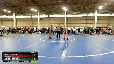 132 lbs Cons. Round 2 - Otto Jackson, BSD Beasts vs Andres Palomo, Wood River Middle School