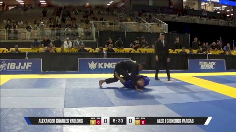 Alex J Cisneros Vargas vs Alexander Charles Yablong 2025 Pan Jiu Jitsu IBJJF Championship