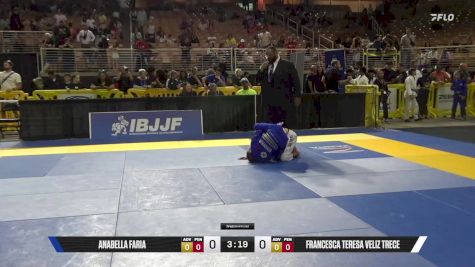 Francesca Teresa Veliz Trece vs Anabella Faria 2025 Pan Kids Jiu-Jitsu IBJJF Championship