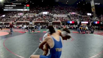 Quarterfinal - Hunter Grieve, Lincoln County (Eureka) vs Kye Knaff, Shepherd