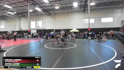 83 lbs 1st Place Match - Sophia Lazaro, California Grapplers vs Trevor Lambert, 951 Wrestling Club