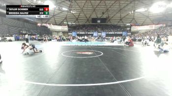 Girls 2A 125 lbs Champ. Round 2 - Briseida Galvez, Othello (Girls) vs Taylor Schimek, Black Hills (Girls)