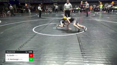 75 lbs Round Of 32 - Gavin Smith, Titusville vs Oliver Kerlavage, Shenandoah Valley