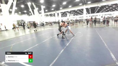 126 lbs Consi Of 16 #2 - Juan Santos, Nyssa Mat Club vs Jordan Medrano, Delano Diablos WC