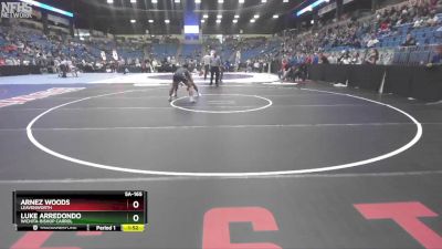 5A-165 lbs Champ. Round 1 - Luke Arredondo, Wichita-Bishop Carrol vs Arnez Woods, Leavenworth