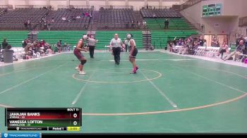 140 lbs Placement Matches (8 Team) - Vanessa Lofton, Carrollton vs Jahajah Banks, Jordan