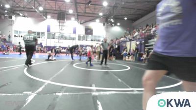 49 lbs Round Of 16 - JJ Johnston, Mannford Pirate Youth Wrestling vs Riley Stegeman, Raw Wrestling Club