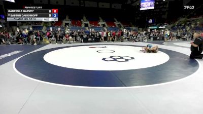 95 lbs Champ. Rd Of 32 - Gabrielle Garvey, VA vs Easton Dadiomoff, TN
