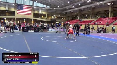 119 lbs Semifinal - Evan MacCallum, NE vs Dominic Olson, NE