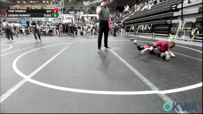 61 lbs Consi Of 4 - Tom Trimble, CCYO vs Legend Ramsey, Del City Little League Wrestling