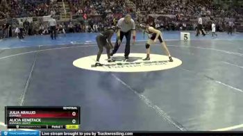 100 lbs Semifinal - Julia Araujo, Bismarck vs Alicia Kenefack, Bismarck Legacy