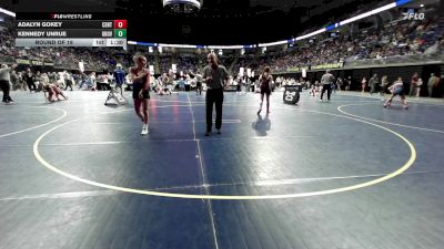 117 lbs Round Of 16 - Adalyn Gokey, Central Cambria vs Kennedy Unrue, Grove City