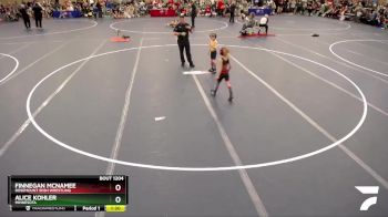 47-50 lbs Cons. Round 2 - Alice Kohler, Minnesota vs Finnegan McNamee, Rosemount Irish Wrestling