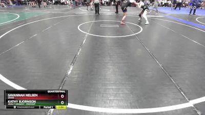 155 lbs Quarterfinal - Kathy Bjornson, John F Kennedy -Fremont vs Savannah Nelsen, Ukiah