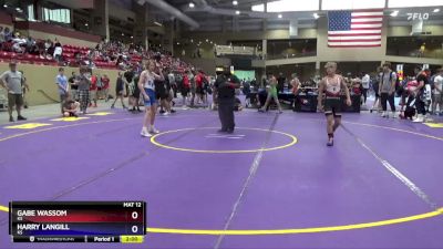 113 lbs Quarterfinal - Gabe Wassom, KS vs Harry Langill, KS