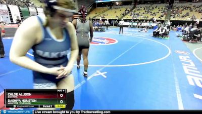 190 Class 2 lbs Quarterfinal - Chloe Allison, Oak Park vs Dashiya Houston, Lafayette (Wildwood)