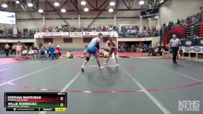 285 lbs Quarterfinal - Stephan Whitehead, Madison Southern vs Willie Rodriguez, Covington Catholic