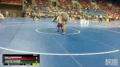 182 lbs Quarterfinals (8 Team) - Connor Manske, E1-West Fargo Sheyenne vs Max Cunningham, W4-Minot