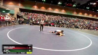 132 lbs Champ. Round 2 - Kekoa Ogawa, Central Catholic vs Ji Tam, Desert Vista