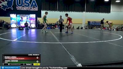 132 lbs Cons. Round 6 - Evan Loera, Tom Eagle Wrestling Academy vs Owen Dennis, Ohio