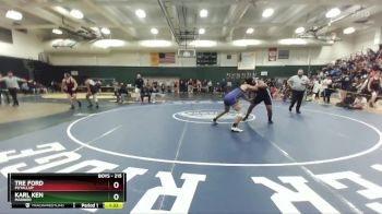 215 lbs Quarterfinal - Karl Ken, Mariner vs Tre Ford, Puyallup