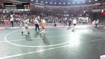 125 lbs Quarterfinal - Oliver Bongle, Poynette Panther Youth Wrestling vs Linken Bastien, Askren Wrestling Acadamy