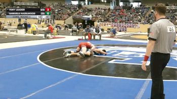 165 lbs Cons. Round 4 - Samuelu Hazelwood, Central Hardin vs Tony Leader, Boyd County