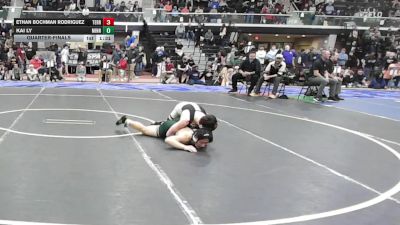 138 lbs Quarterfinal - Ethan Bochman Rodriguez, Terryville vs Kai Ly, Minnechaug