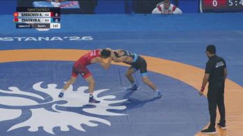 57 kg 1/8 Final - Abdymalik Karachov, Kyrgyzstan vs Aryan Tsiutryn, Belarus