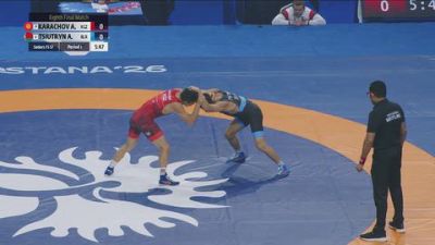 57 kg 1/8 Final - Abdymalik Karachov, Kyrgyzstan vs Aryan Tsiutryn, Belarus