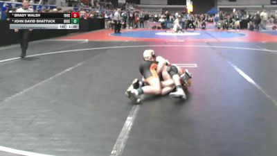 7A 132 lbs Quarterfinal - John David Shattuck, Grissom Hs vs Brady Walsh, Thompson HS