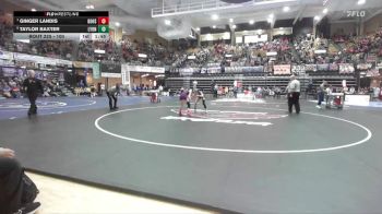 100 lbs Semifinal - Ginger Landis, Douglass Hs vs Taylor Baxter, Lyons HS