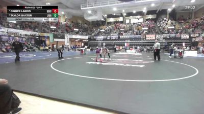 100 lbs Semifinal - Ginger Landis, Douglass Hs vs Taylor Baxter, Lyons HS