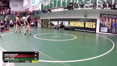 150 lbs Cons. Round 3 - Gabe Cole, Miami East (Casstown) vs Tate McCourt, Buckeye (Medina)