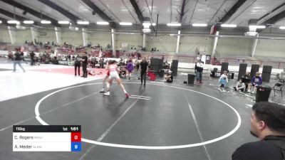 130 kg Rr Rnd 1 - Evelyn Auzenne, Kirtland vs Torrina Herrera, Monte Vista Takedown Club