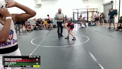 76 lbs 1st Place Match - Devin Eggleston, Xtreme Wrestling vs Max Garcia, Full Circle